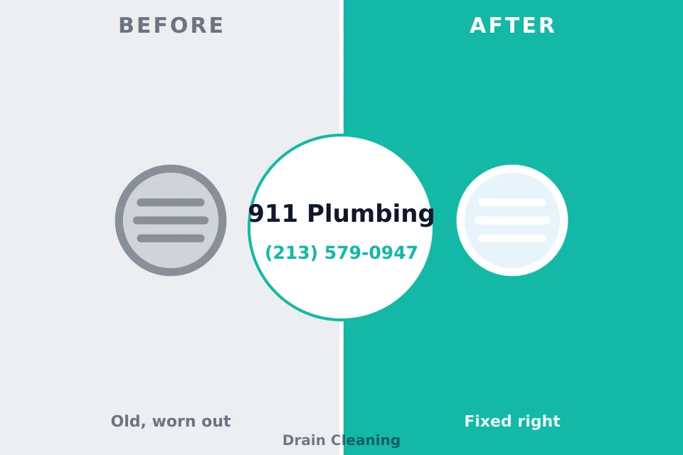 Before and after: plumbing repair Syracuse, IN